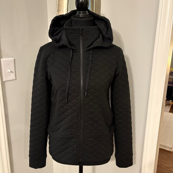 DSG Women's Size XS Zip Up Hooded Jacket Quilted Black Dick's Sporting Goods - Picture 1 of 5